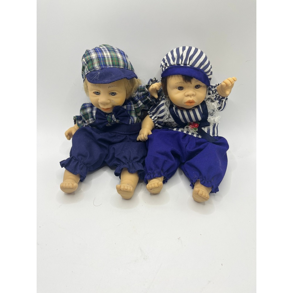 GiGo‎ My Pals Vintage Baby Dolls Plaid Stripe Cottagecore Decor